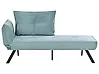 Left-Hand Chaise Longue ROCAMADOUR Fabric Light Blue
