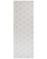 Teppich beige 70 x 200 cm marokkanisches Muster Kurzflor KADAYAL_831469