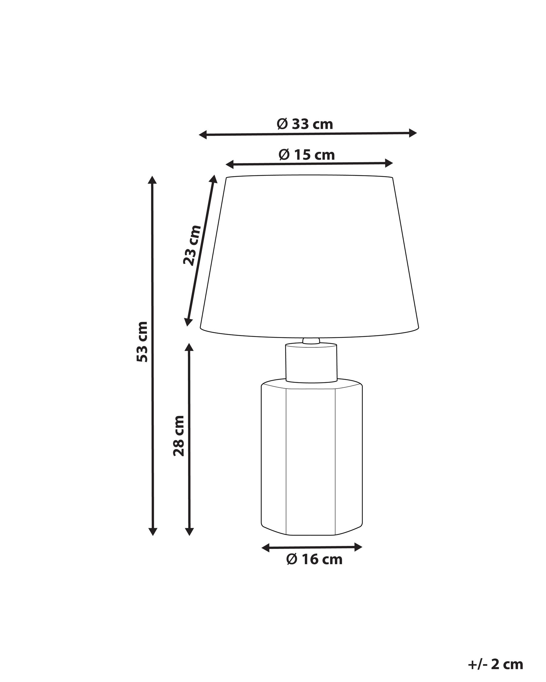 Table Lamp MARCELIN Porcelain White/ Blue_882992
