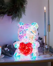 Decorazione a LED orsacchiotto RIGEL con App Multicolore_887521