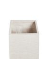 Bloempot lichtbeige 26 x 26 x 60 cm DION_700830