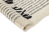 Tappeto lana beige chiaro e nero 160 x 230 cm DIVARLI_847415