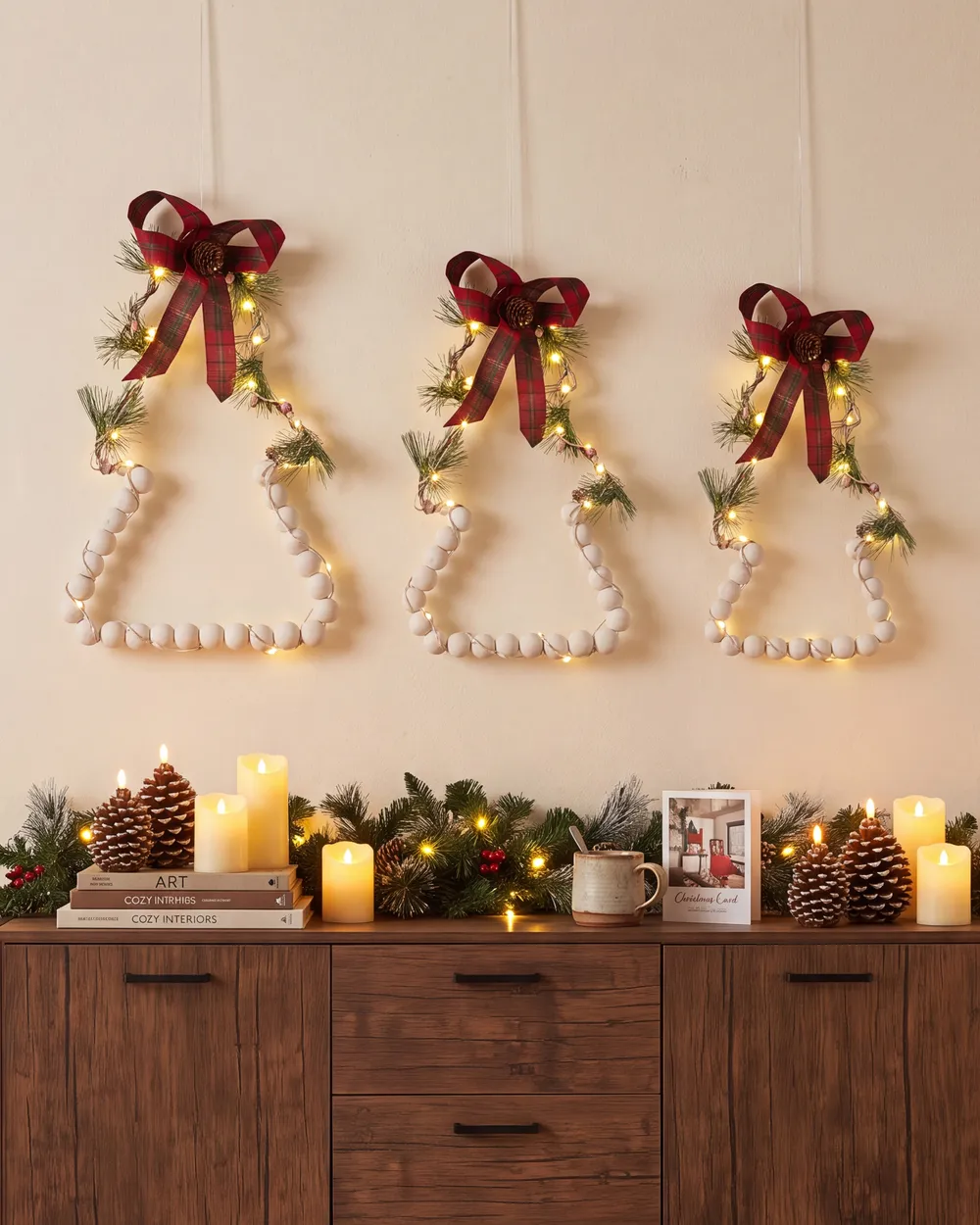 LED KYVESI 20/25/30 cm Albero di Natale Bianco_1145991
