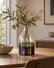 Flower Vase KULCHA 36 cm Glass Multicolour_1183193