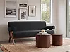 Sofa 2 Seater TAMRE Boucle Black/ Dark Brown