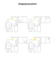 LED-klemmelampe OCTANT Med bevægelsessensor Metal Sort_850587