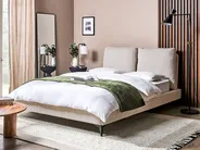 Bett mit Lattenrost Cord MELLE 140 x 200 cm Hellbeige_1117004