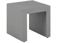 Garden Dining Set with Stools 6 Seater TARANTO Concrete Grey_775828