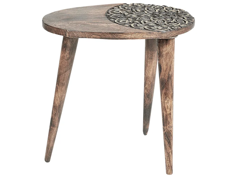 Set di 2 tavolini KHETUA Legno di mango Marrone_857312
