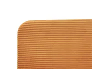 Bed Corduroy FLAYAT 140 x 200 cm (EU Double) Orange_967960