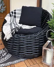 Coperta YUVALI Cotone 130 x 170 cm Bianco_1027299