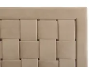 Pat cu lamele Catifea LIMOUX 180 x 200 cm Taupe_867206