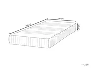 Materac termoelastyczny żelowy COOL FLEX 7 PLUS H3/4 twardy 80 x 200 cm_910378