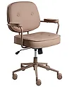 Desk Chair PARAMUS Faux Leather Light Brown