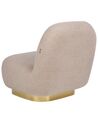 Boucle Armless Chair Beige LOVIISA_899145