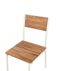 Set of 2 Garden Chairs GIOVINAZZO Acacia Wood Brown_1124808