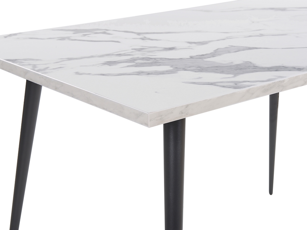 White marble breakfast table discount