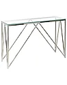 Console Table WESO Tempered Glass Silver