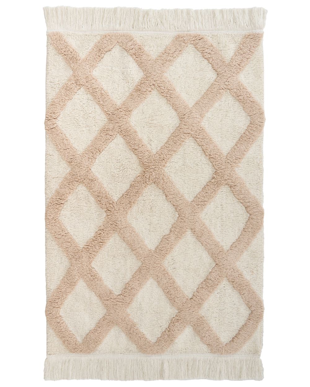 Kids Rug PUNSARI Light Beige 60 x 90 cm Cotton