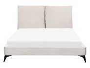 Bett mit Lattenrost Cord MELLE 140 x 200 cm Hellbeige_882185