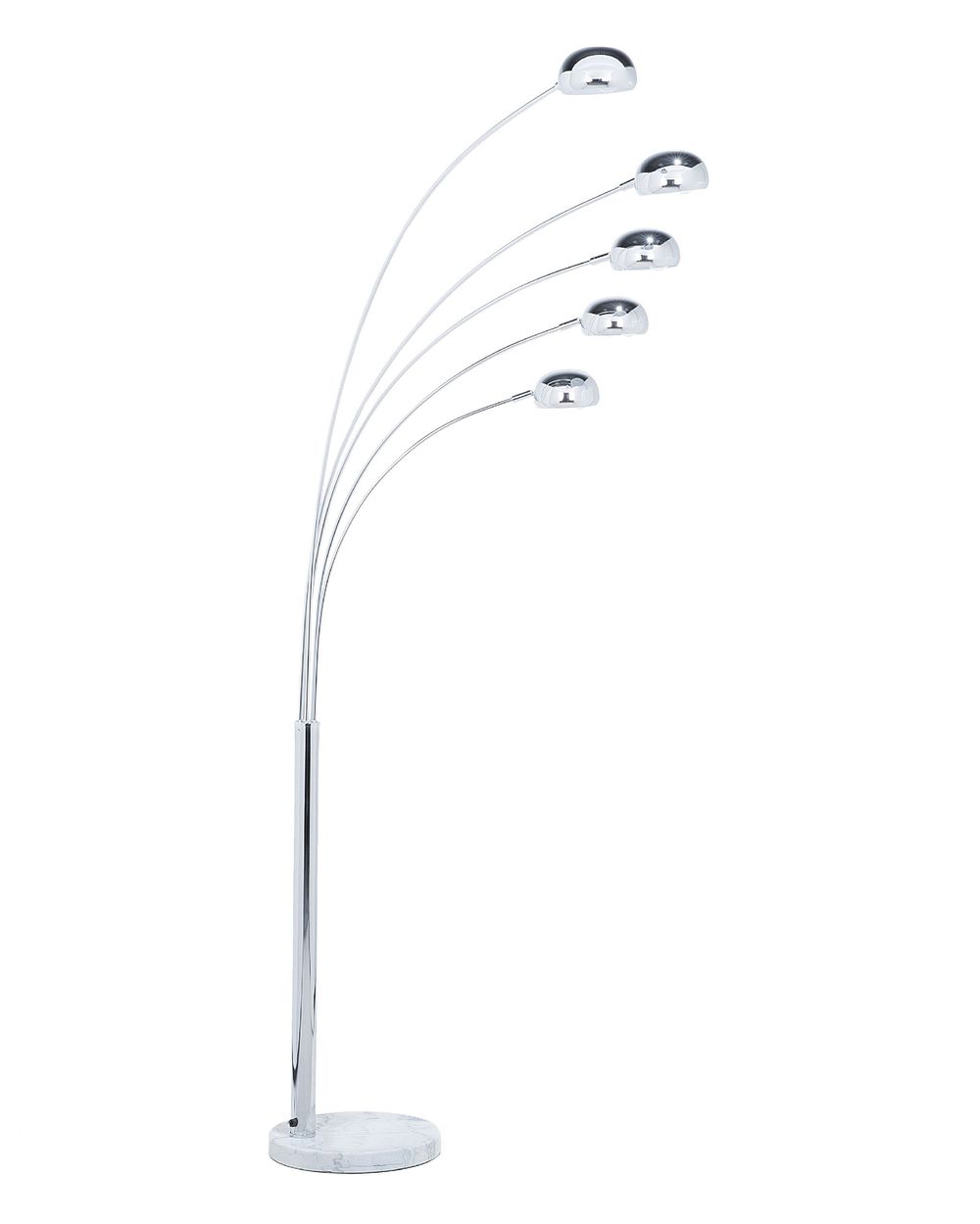 Floor Lamp FLINDERS Adjustable Metal Silver
