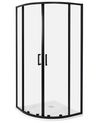 Shower Enclosure JUKATAN 900 x 900 x 1850 mm Black