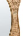 Natúr rattan falitükör 77 x 57 cm DORNES_938215