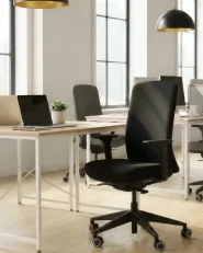 Bürostuhl KAMILON Stoff Dunkelrot_1164719