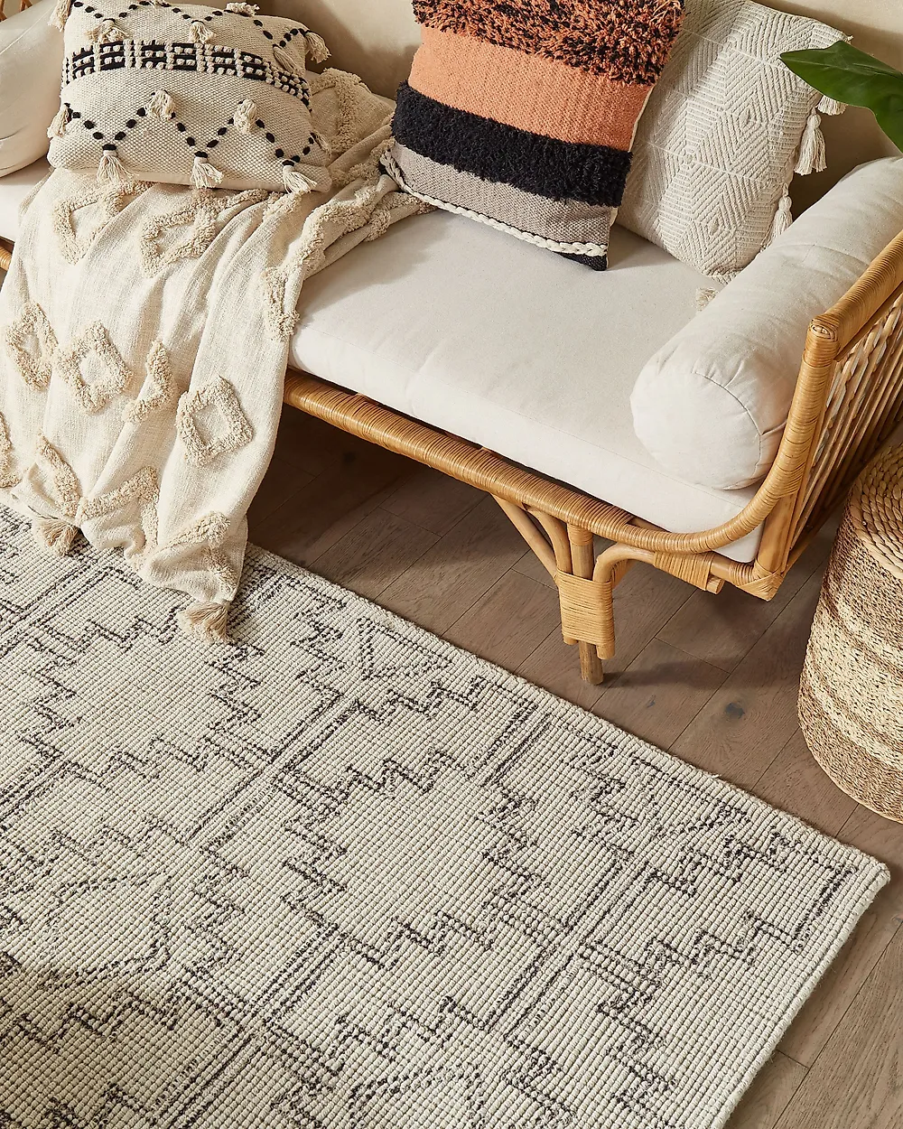 Teppich URLA Beige 140 x 200 cm Wolle_1178414