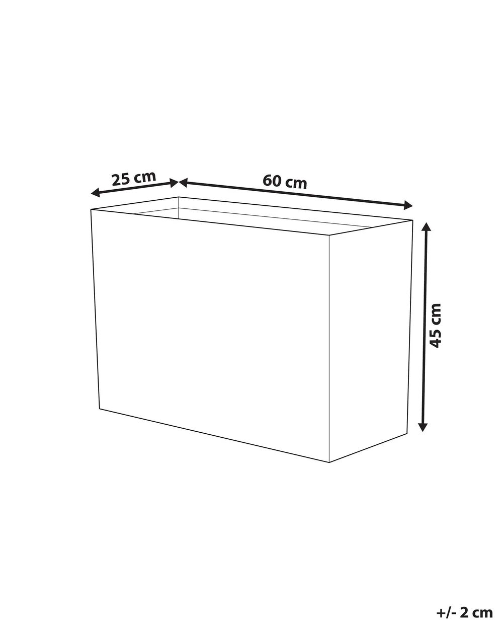 Blim Jesola Vaso Per Fiori In Plastica 25 Cm, Marrone Scuro - Per Balcone, Terrazzo E Esterni