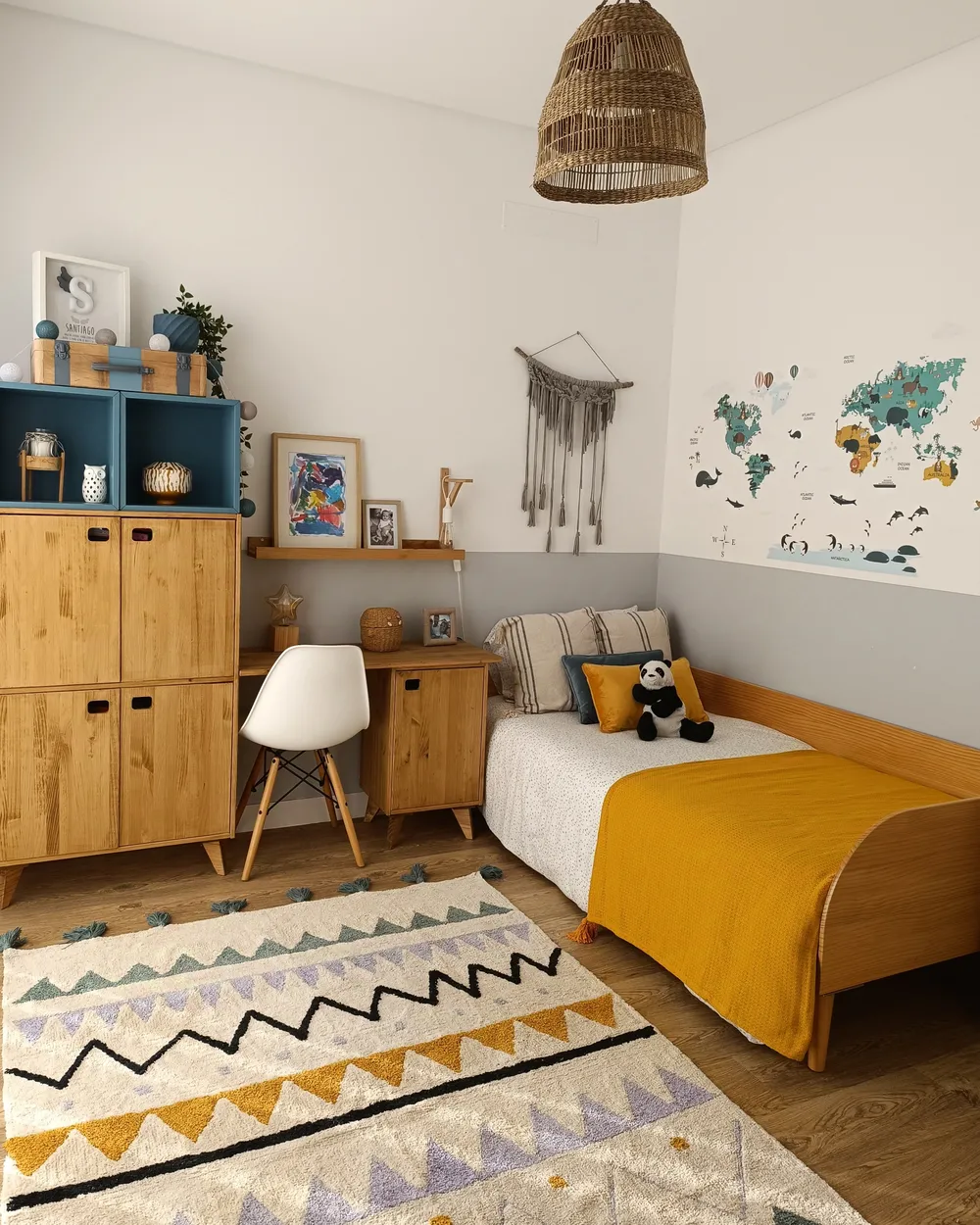 Tappeto per bambini ZAYSAN Verde 140 x 200 cm Cotone_957095