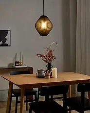 Pendant Lamp ALME Fabric Black_1175594