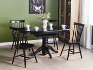Extending Dining Table AKRON Black 106/150 cm 106 cm_927570