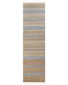 Vloerkleed jute beige/lichtblauw 80 x 300 cm TALPUR_850038