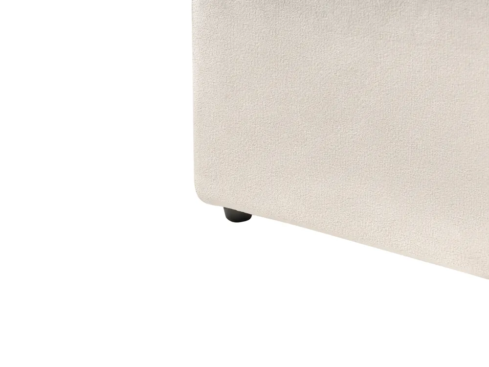 Letto contenitore DREUX Velluto Beige chiaro 140 x 200 cm_1012262