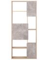 Estantería madera clara/gris 175 cm GRADA_798137