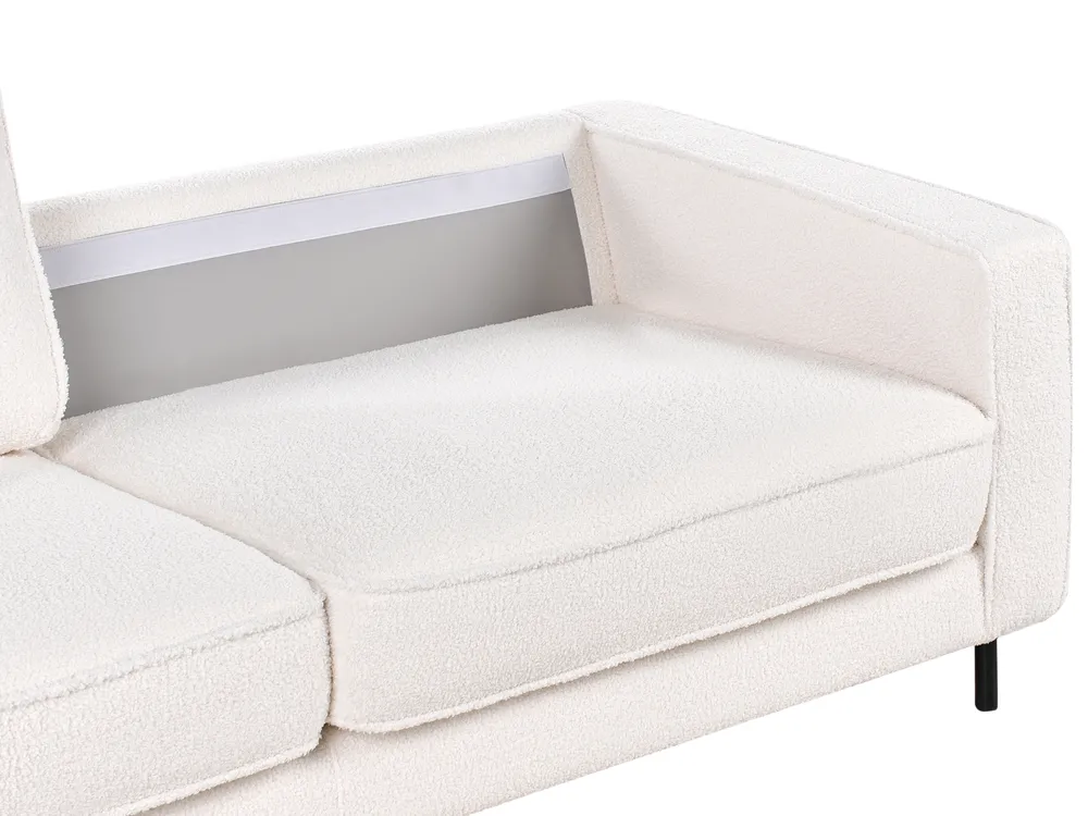 Divano 3 posti SAVALEN Bouclé Bianco_964486