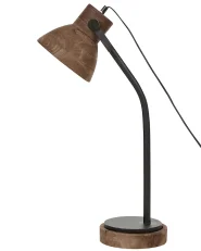 Desk Lamp KOLAR Mango Wood Dark Brown_868173