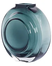 Wazon na kwiaty KAPELI 15 cm Szkło Turkusowy_838049