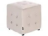 Puf WISCONSIN Terciopelo Beige claro