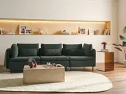 Modular Sofa 3 Seater EGERIS Corduroy Dark Green_1067080