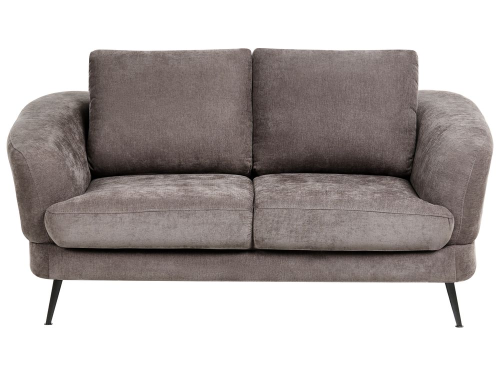 Sofa 2-Sitzer KJAER Chenillegewebe Taupe