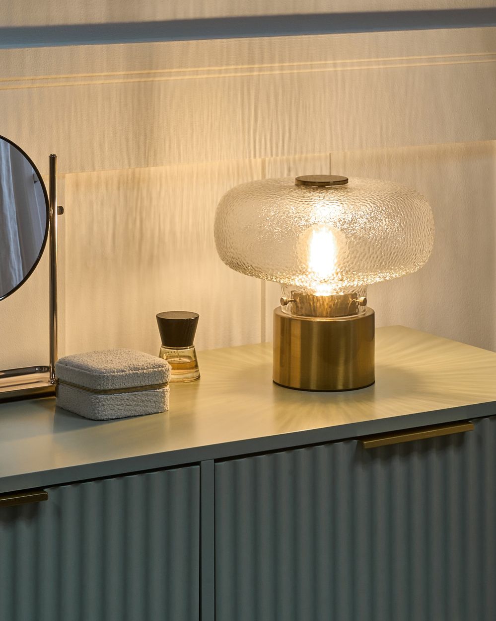 Lampa stołowa TARA Metal Mosiężny