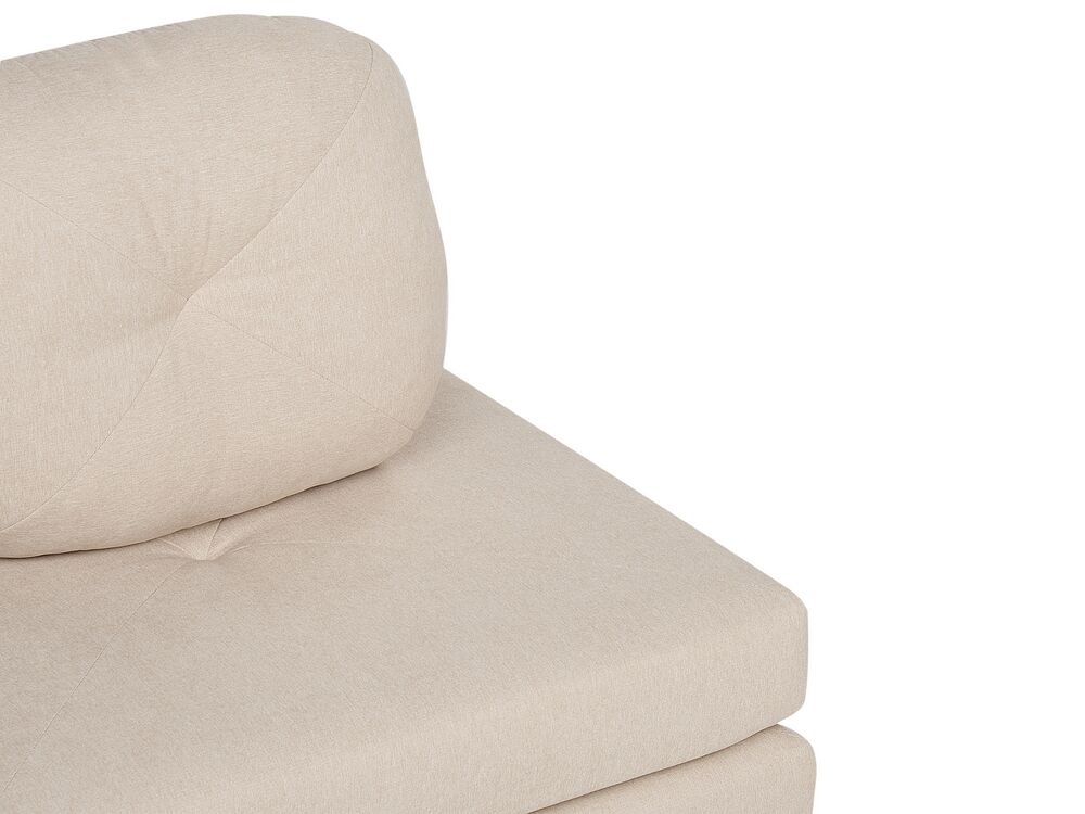 Fabric Single Sofa Bed Beige OLDEN Beliani