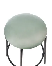 Set di 2 sgabelli da bar MORTON Velluto Verde menta_916015