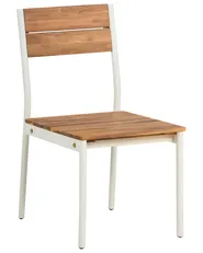 Set of 2 Garden Chairs GIOVINAZZO Acacia Wood Brown_1124805