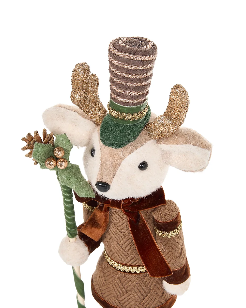 Set of 2 Figurines ALATORNIO 62/63 cm Bear Reindeer Brown_1156820