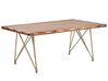 Tavolino legno d'acacia naturale e oro 118 x 70 cm RALEY_816824