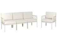 Garden Sofa Set 4 Seater ERICHE Light Beige_978000