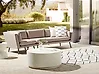 Garden Sofa 3 Seater LORETELLO Beige Left Hand